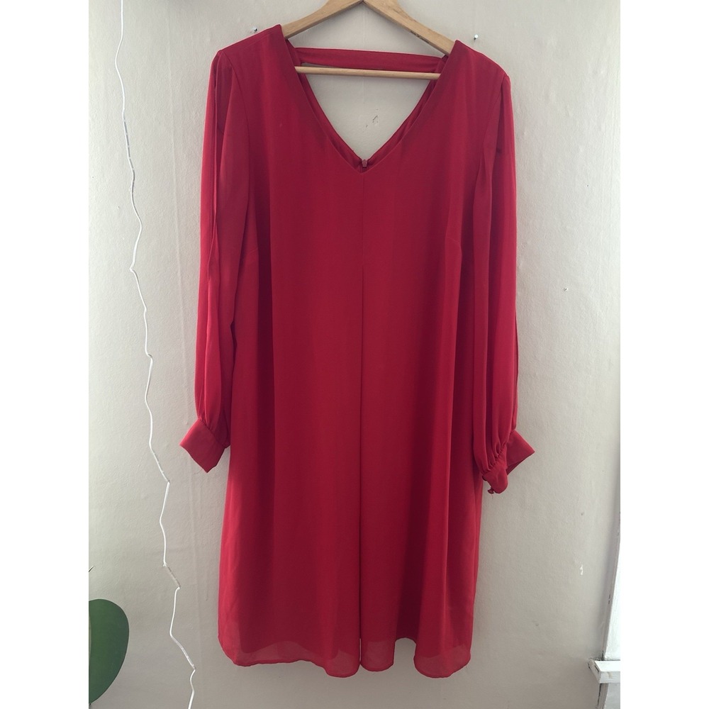 AGB Womens Dress Size 20W Red‎ Cocktail Party Date Night Office Plus